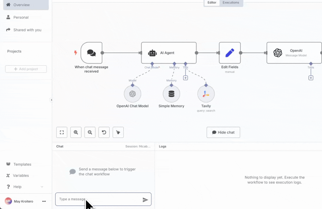 n8n automation workflow by Melvin Edward, best digital marketer in Kerala